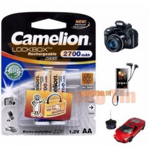 Pin sạc AA Camelion 2700mAh vỉ 2 viên