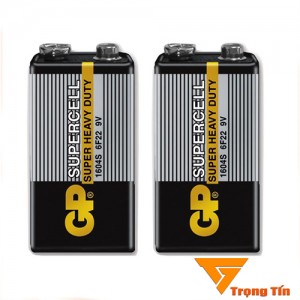 Pin GP Super Cacbon, pin vuông 9v