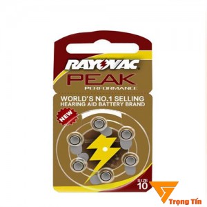 Pin máy trợ thính 10 PR536 rayovac (vỉ 6 viên)