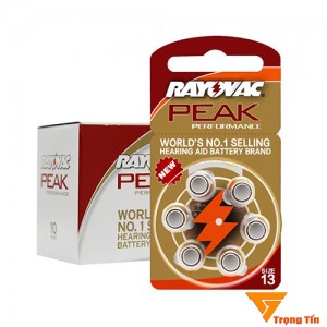 Pin máy trợ thính 13 Rayovac PR48 (vỉ 6 viên)