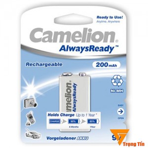 Pin sạc 9v Camelion, pin sạc vuông 200mAh