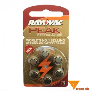 Pin máy trợ thính 675 Rayovac PR44 (vỉ 6 viên)