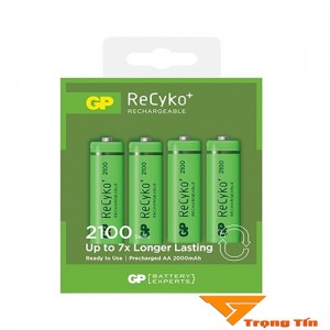 Pin sạc AA 2100mAh Recyko vỉ 4 viên