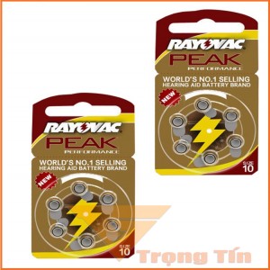 Pin máy trợ thính 10 PR536 rayovac (vỉ 6 viên)