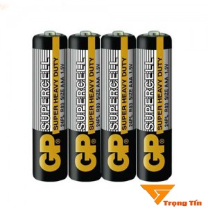 Pin aaa gp super cacbon vỉ 4
