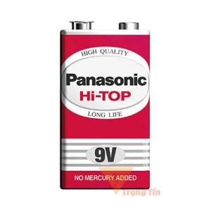 pin 9v, pin vuông panasonic cacbon 6F22DT/1S