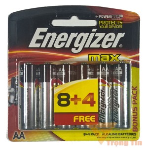 Pin AA Energizer Alkaline vỉ 12 viên