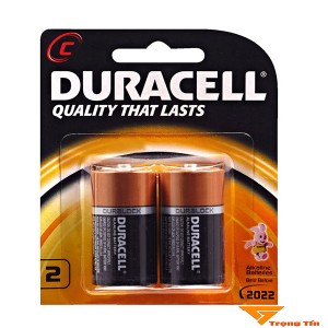 Pin Trung Duracell pin C vỉ 2 viên