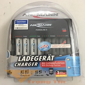 Máy sạc pin Ansmann Powerline 8 khe