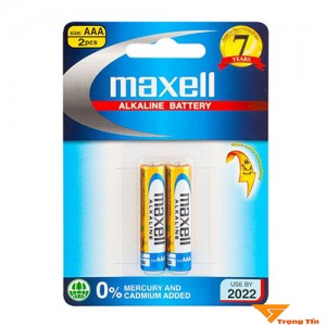 pin aa maxell Alkaline (vỉ 2 viên)