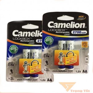 Pin sạc AA Camelion 2700mAh vỉ 2 viên