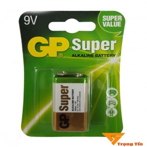 pin 9v, pin vuông GP Super alkaline vỉ 1 viên